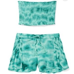 Adore Me Hadlea XS Tube Top and Short Set